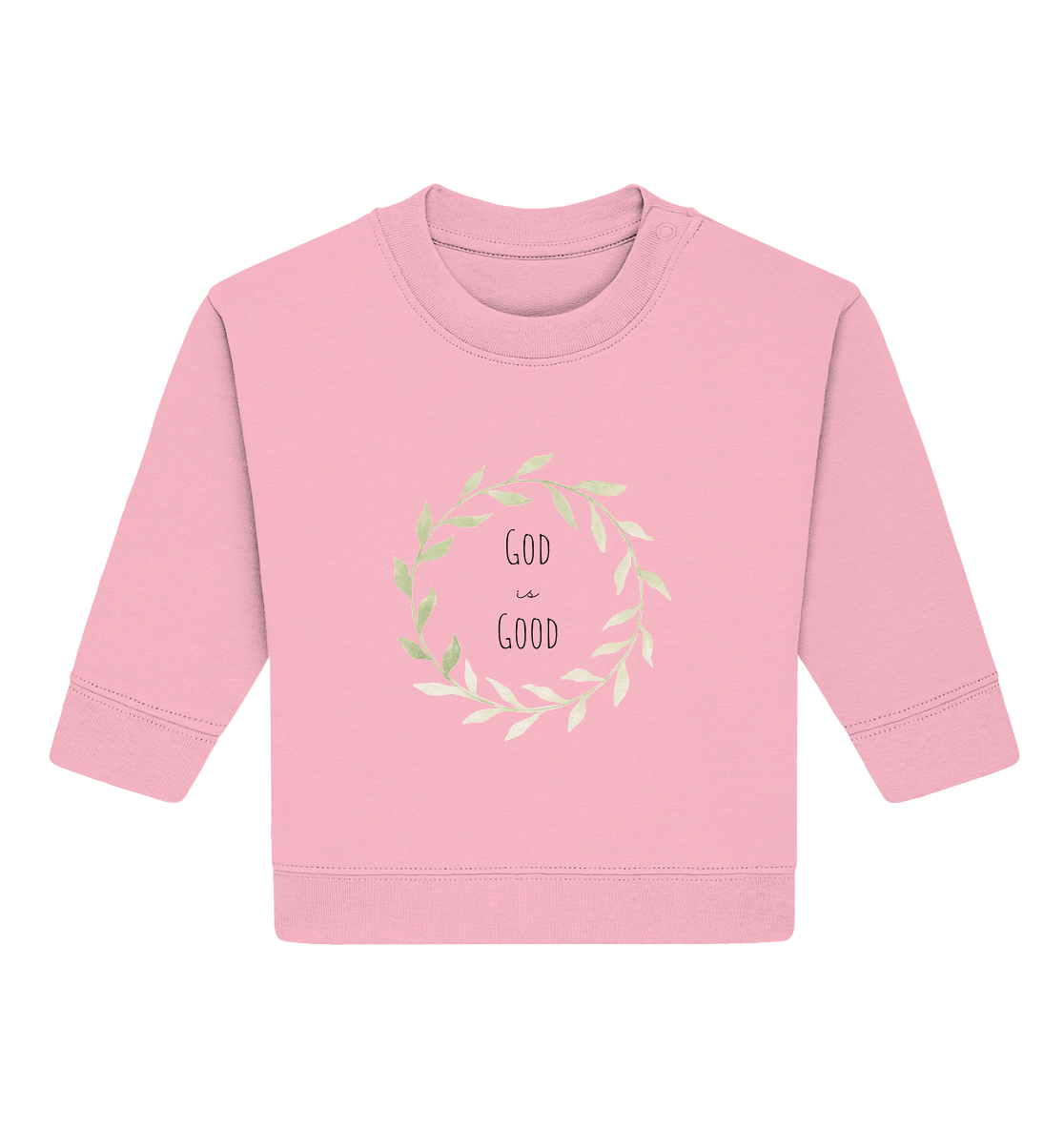 God is good - Baby Organic Sweatshirt - wertvoll und geliebt