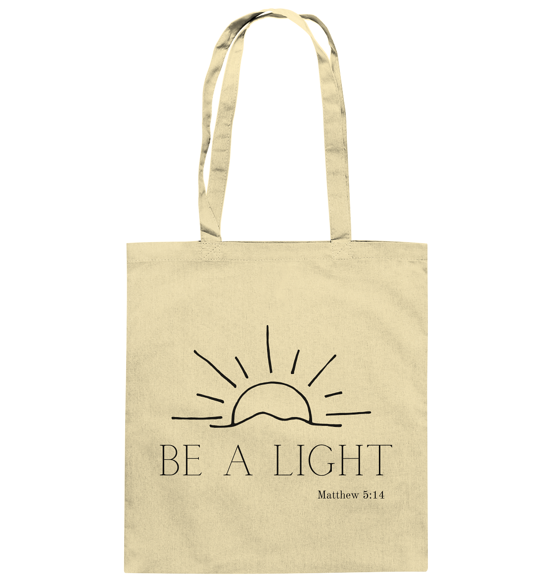 Be a light - Baumwolltasche - wertvoll und geliebt