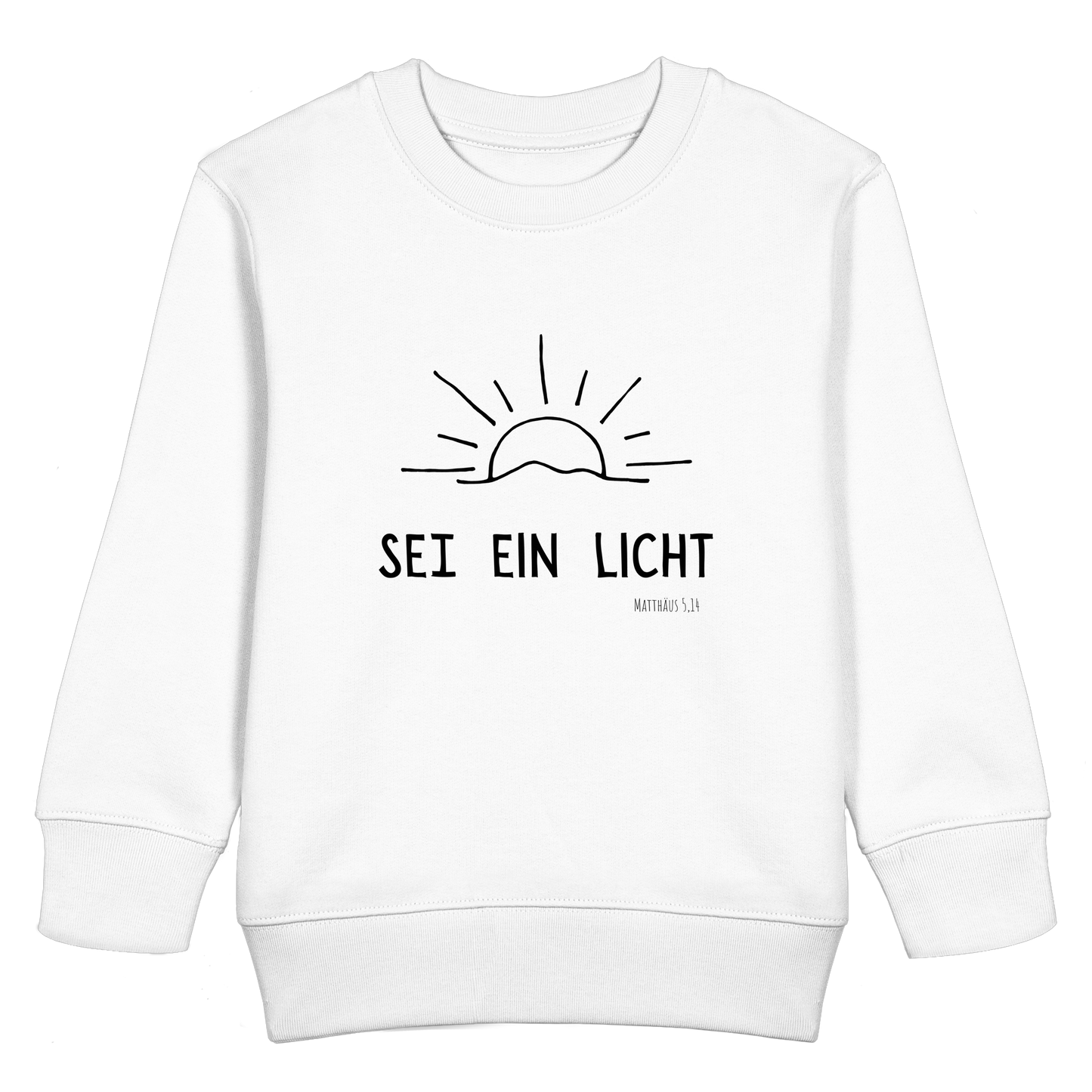 Sei ein Licht - Kids Basic Sweatshirt - wertvoll und geliebt
