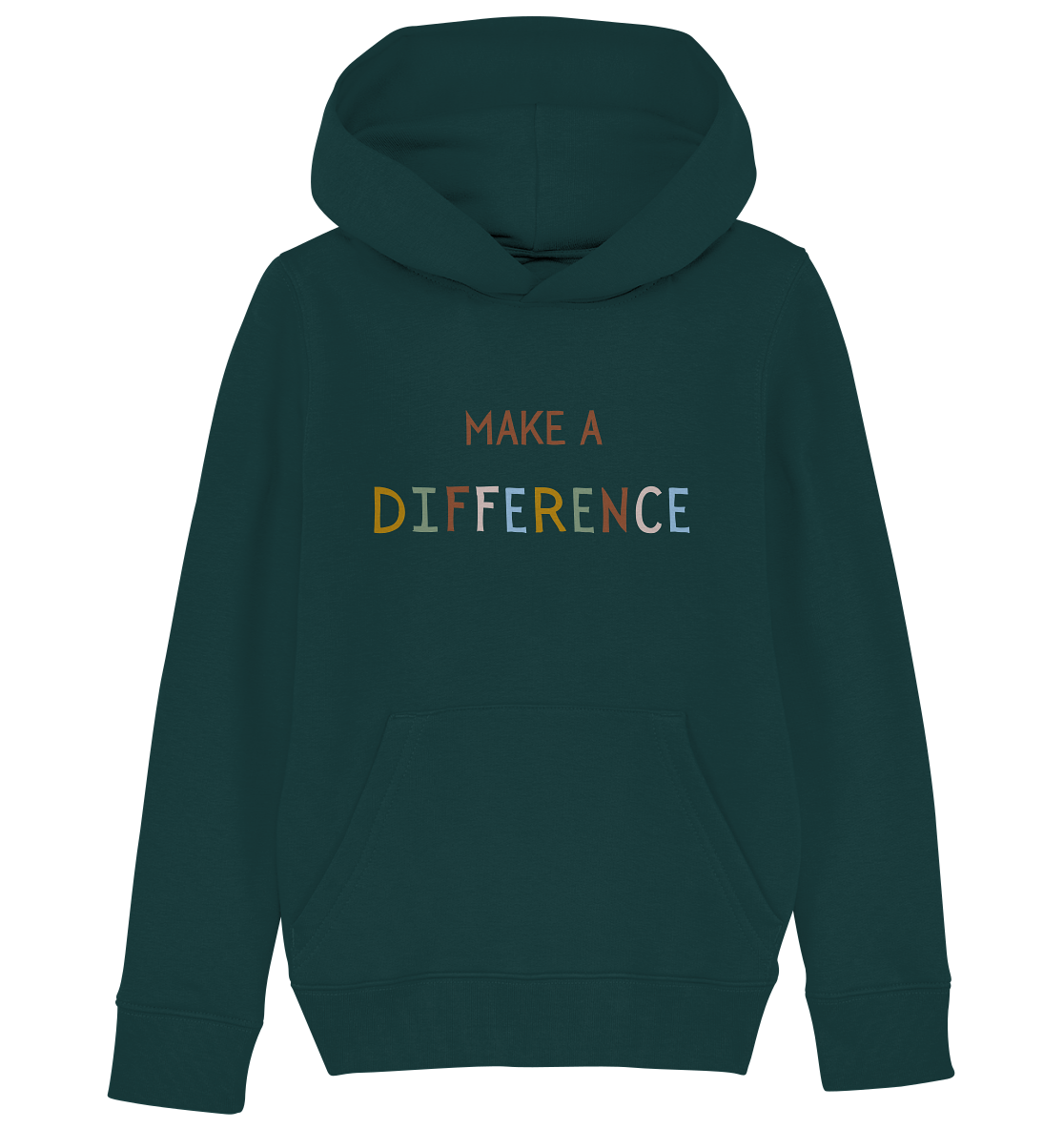 Make a difference - Kids Organic Hoodie - wertvoll und geliebt