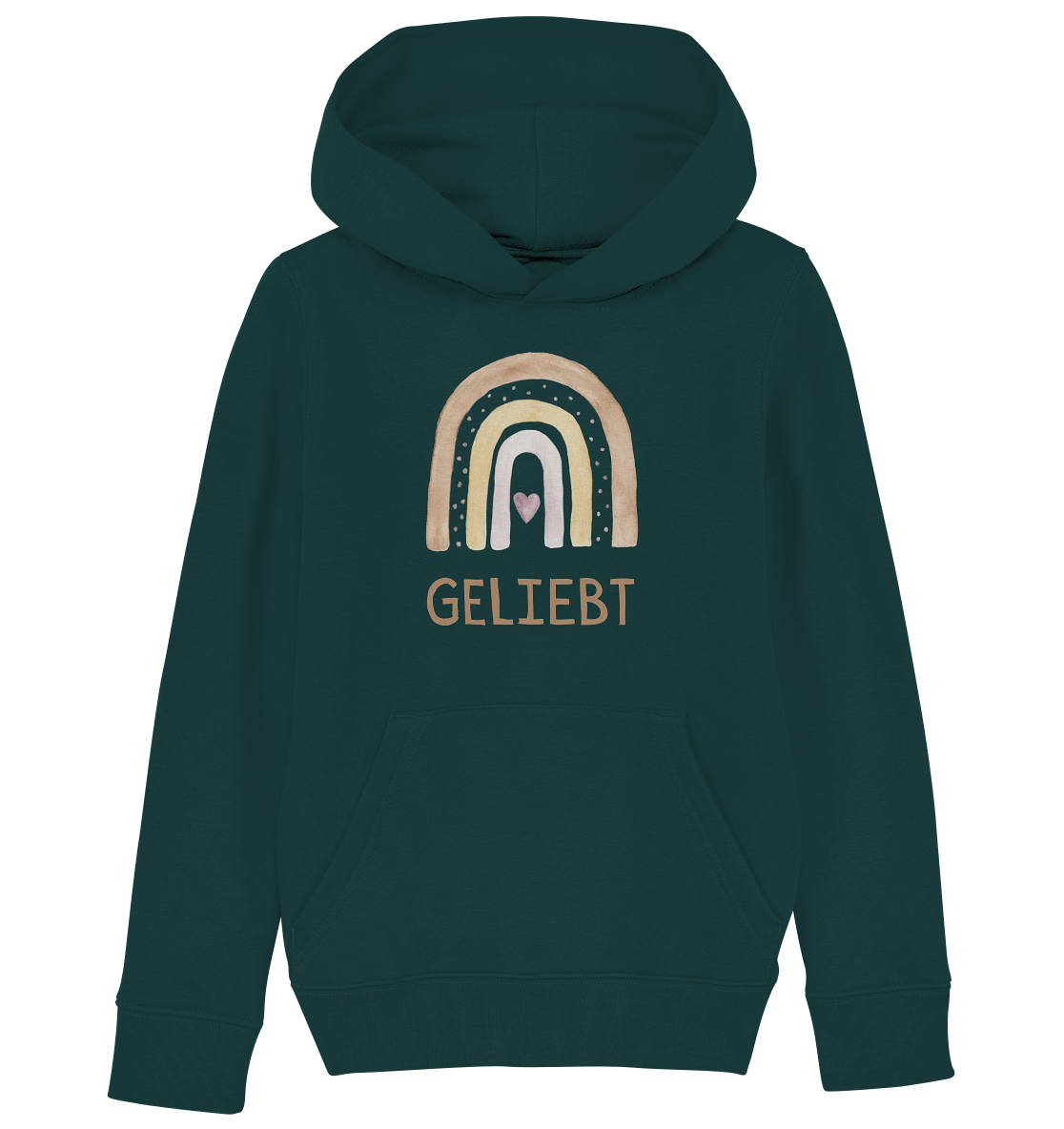Geliebt Mädchen - Kids Organic Hoodie - wertvoll und geliebt