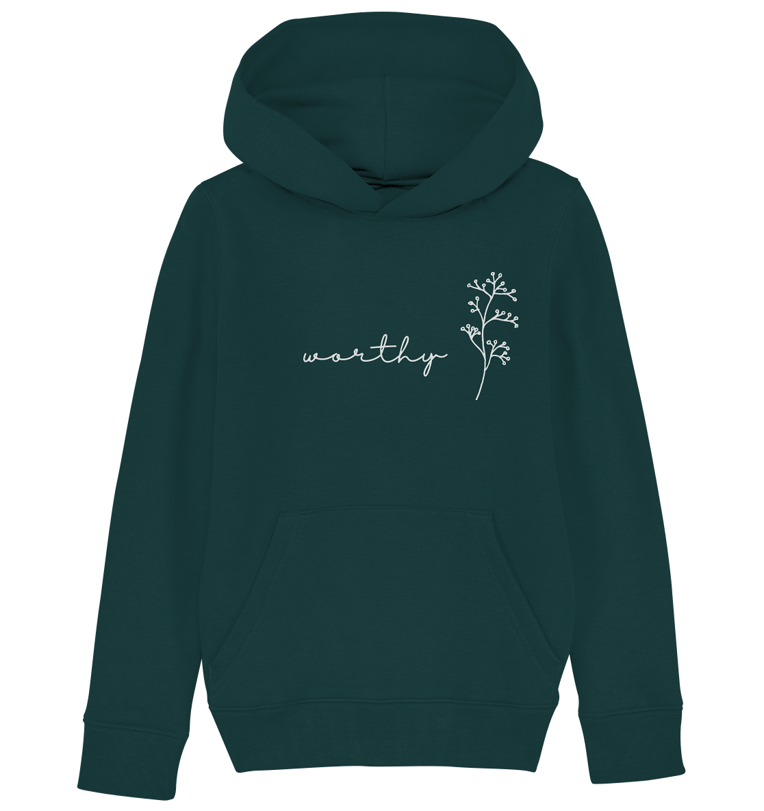 Worthy - Kids Organic Hoodie - wertvoll und geliebt