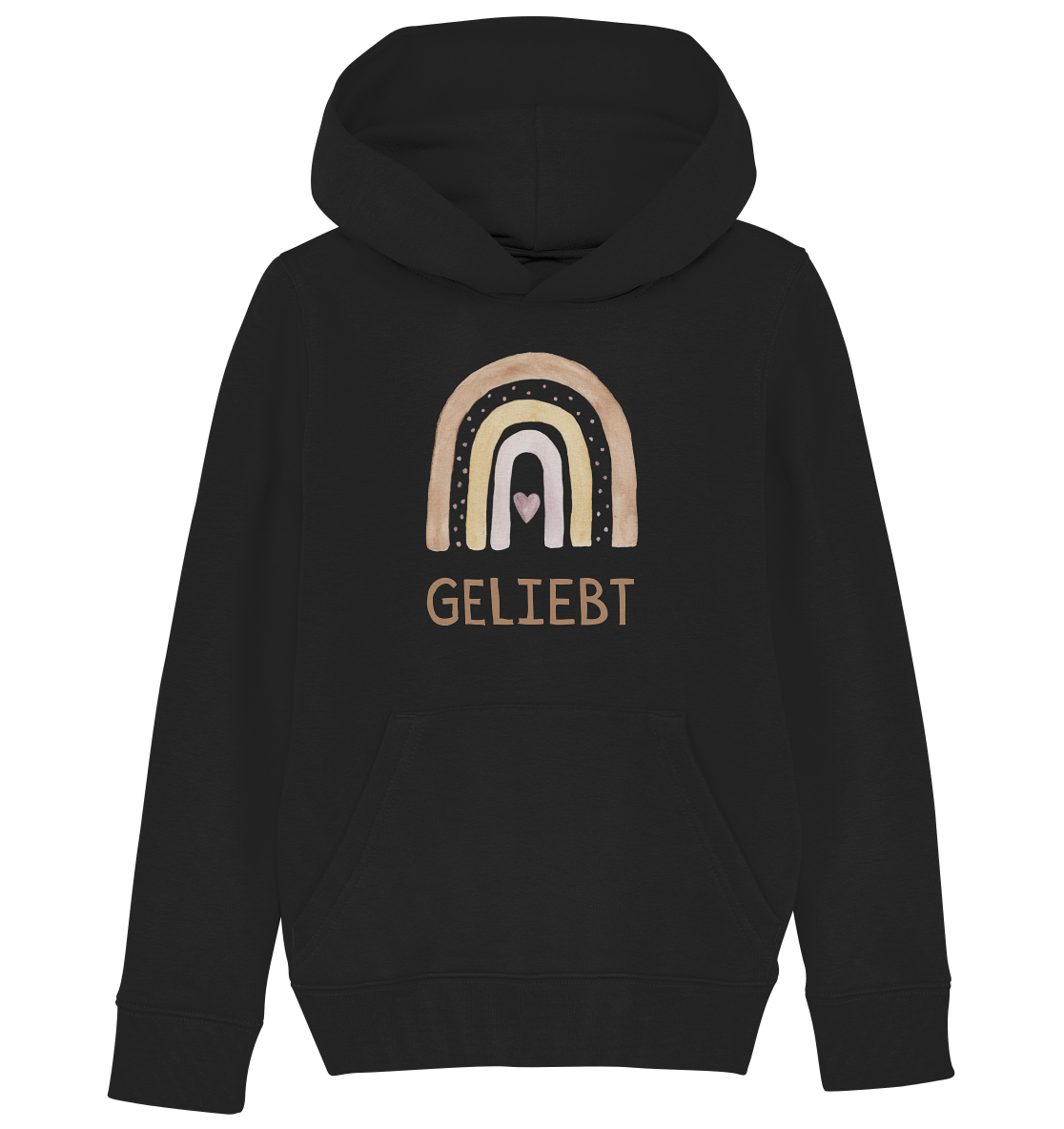 Geliebt Mädchen - Kids Organic Hoodie - wertvoll und geliebt