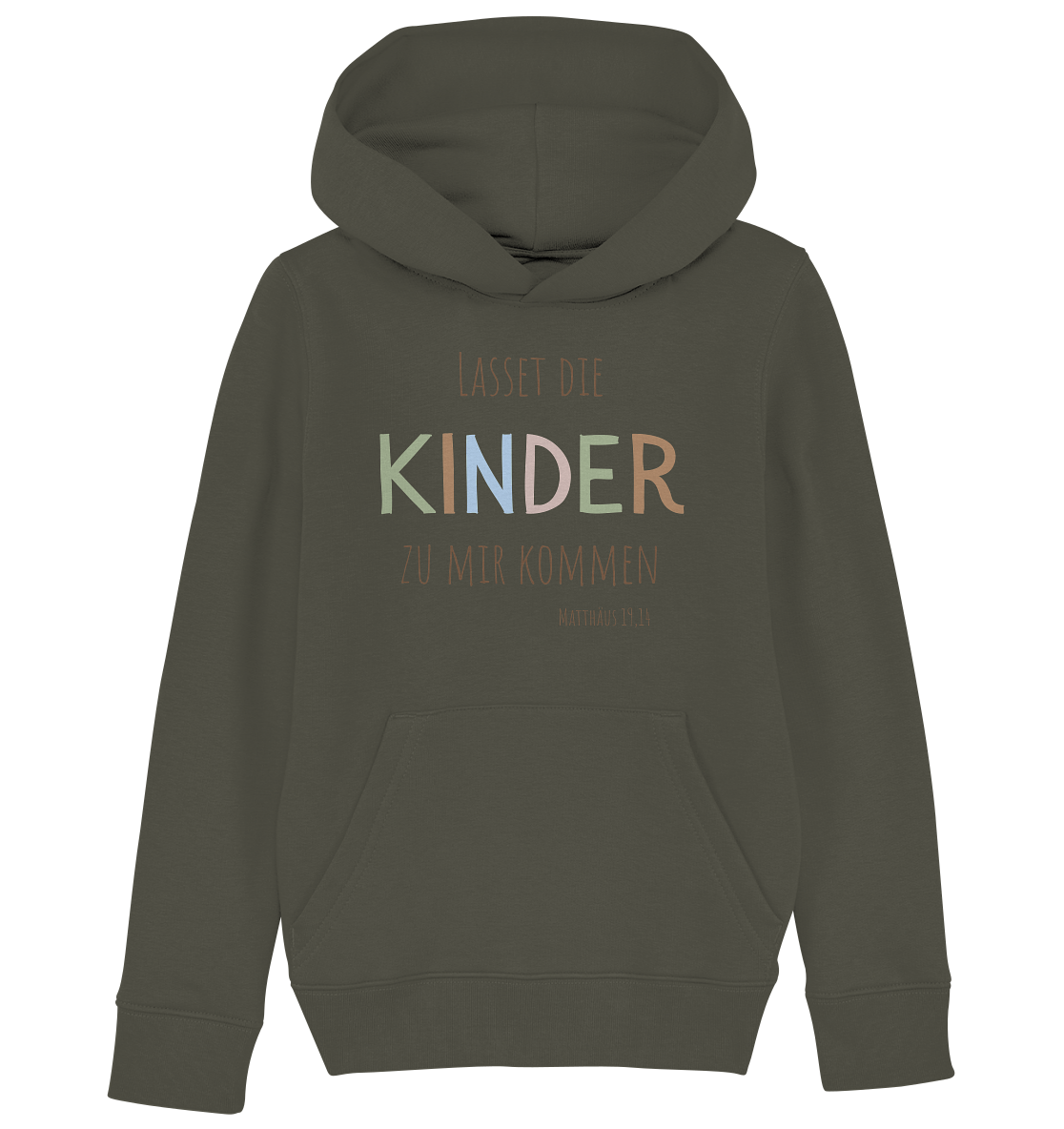 Lasset die Kinder zu mir kommen - Kids Organic Hoodie - wertvoll und geliebt