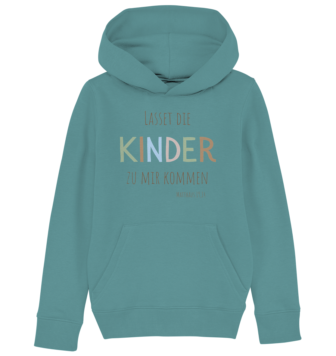 Lasset die Kinder zu mir kommen - Kids Organic Hoodie - wertvoll und geliebt