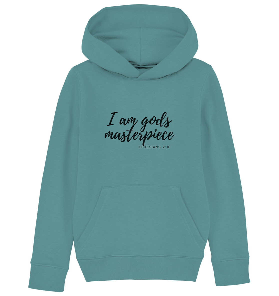 Gods Masterpiece - Kids Organic Hoodie - wertvoll und geliebt