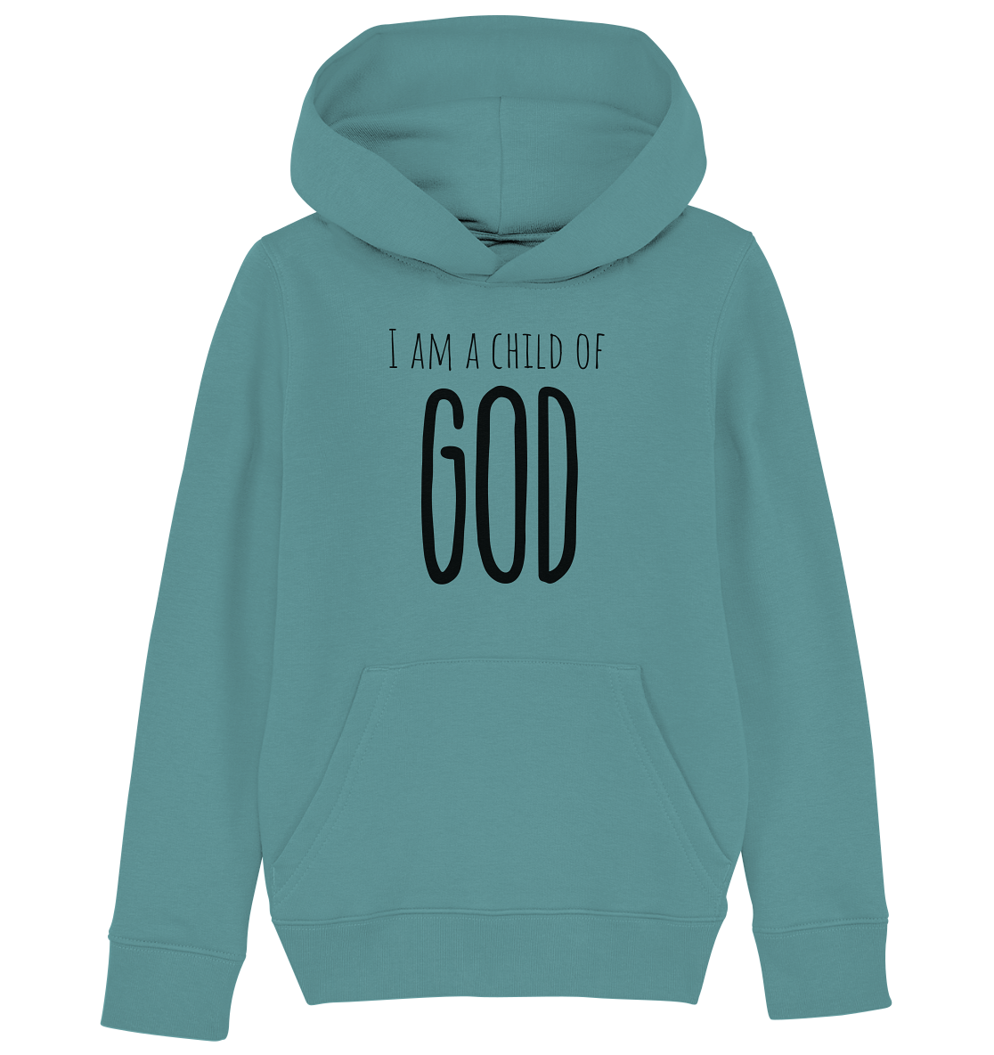 I am a child of God - Kids Organic Hoodie - wertvoll und geliebt