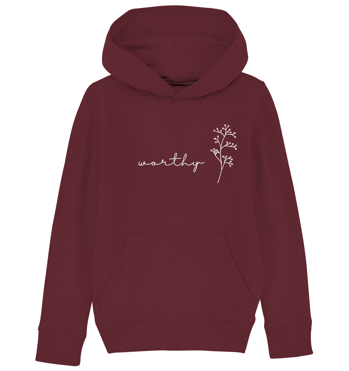 Worthy - Kids Organic Hoodie - wertvoll und geliebt