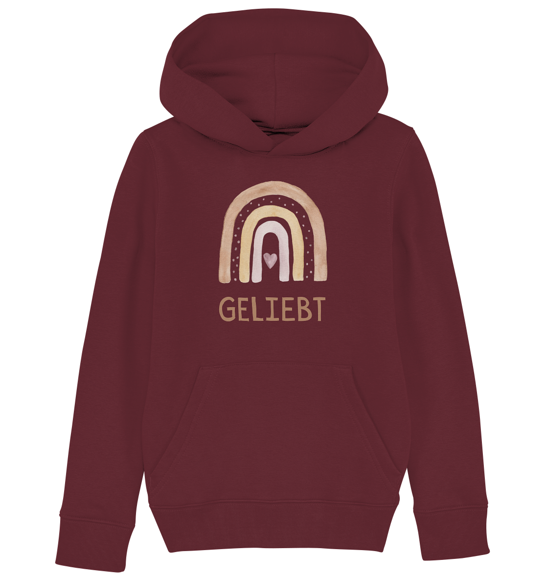 Geliebt Mädchen - Kids Organic Hoodie - wertvoll und geliebt