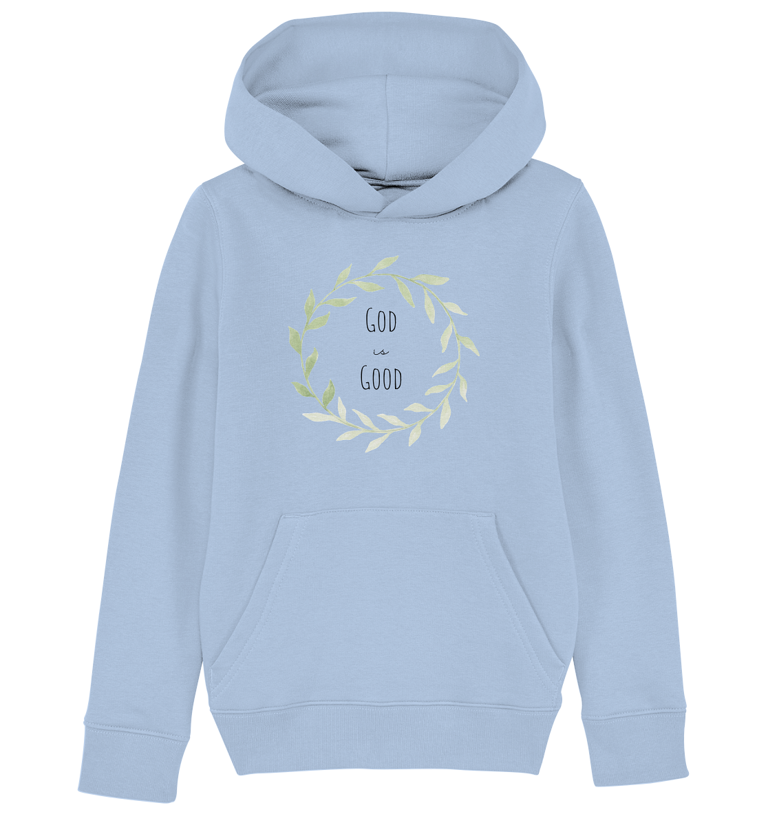 God is good - Kids Organic Hoodie - wertvoll und geliebt