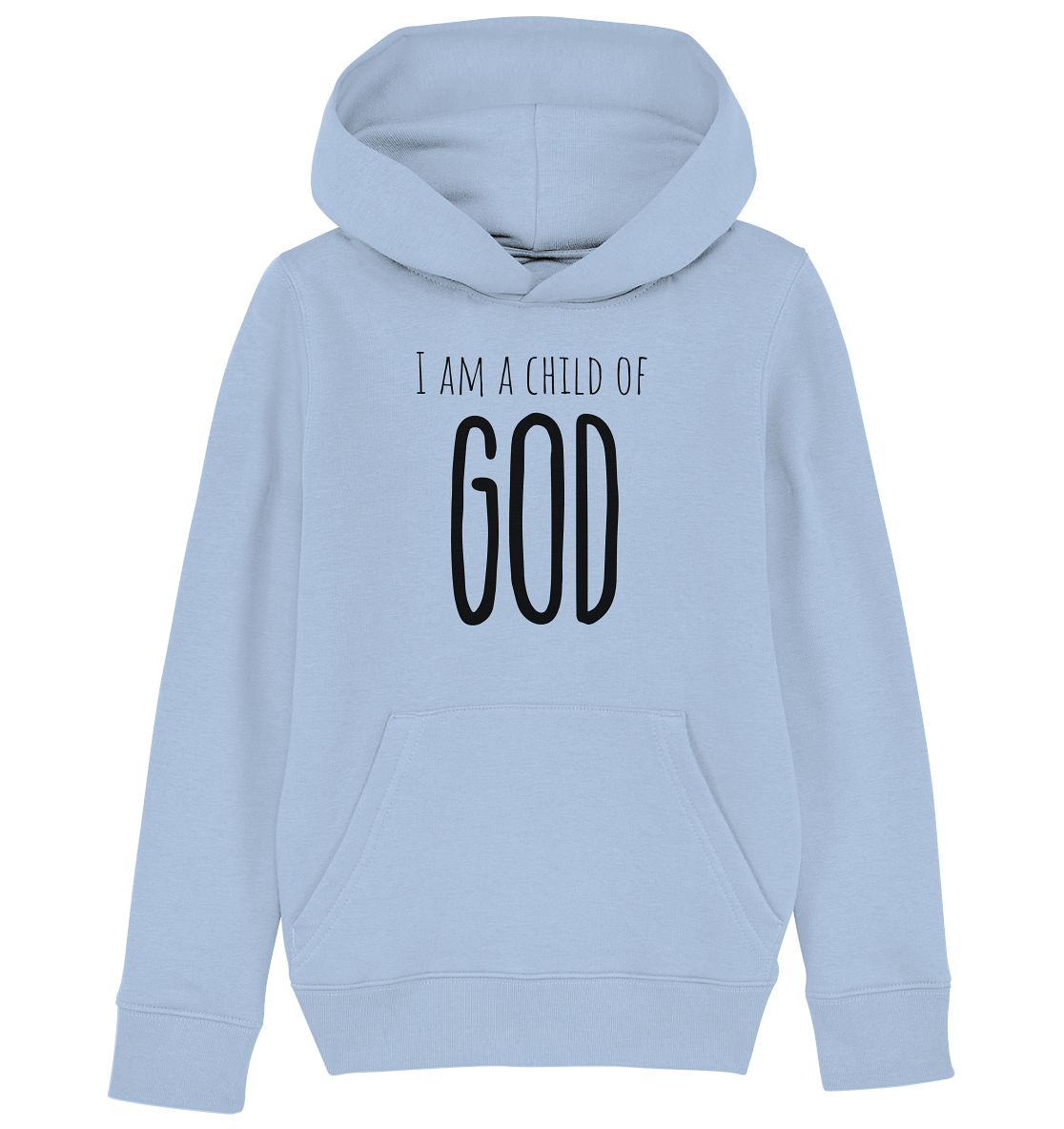 I am a child of God - Kids Organic Hoodie - wertvoll und geliebt