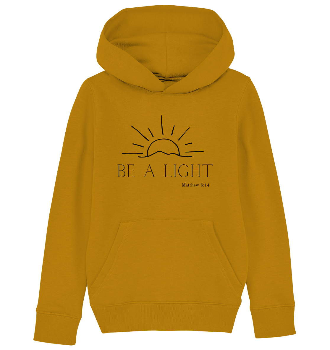 Be a light - Kids Organic Hoodie - wertvoll und geliebt