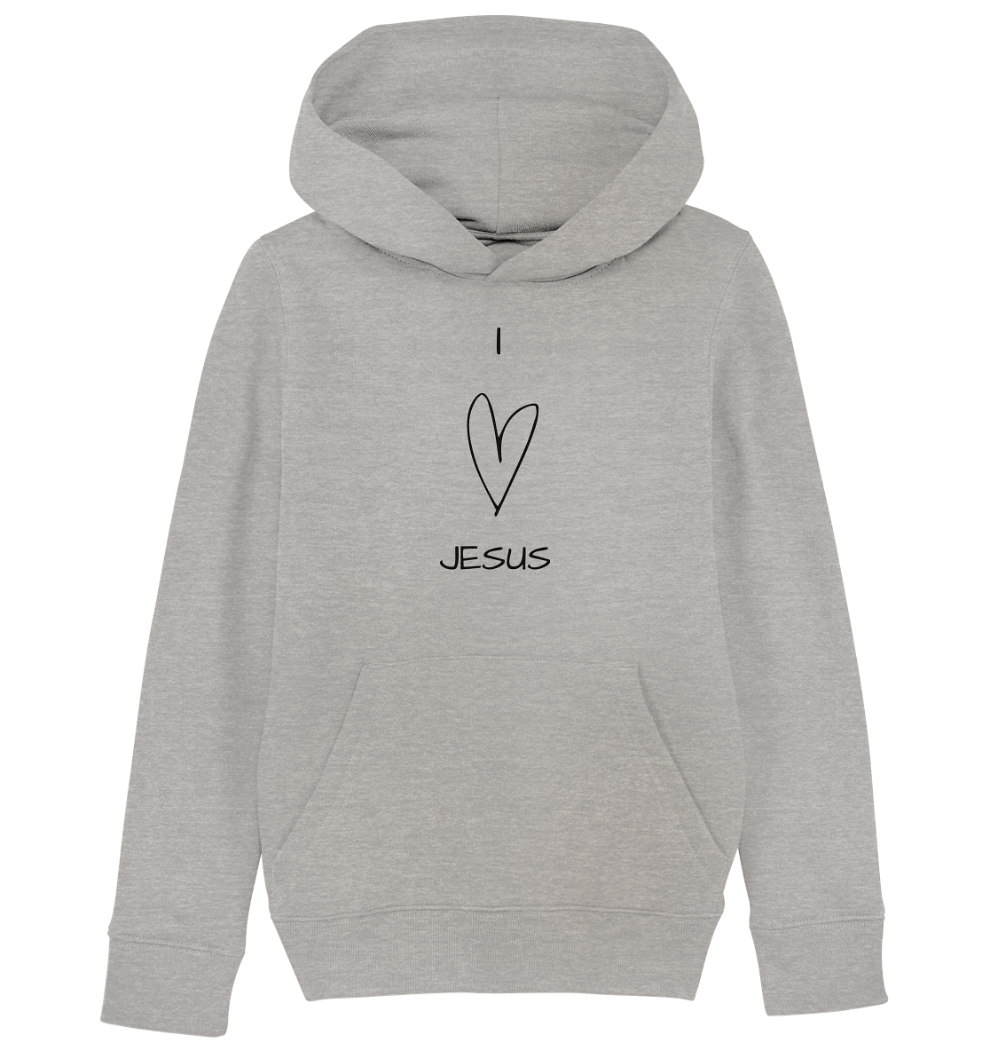 I love Jesus - Kids Organic Hoodie - wertvoll und geliebt