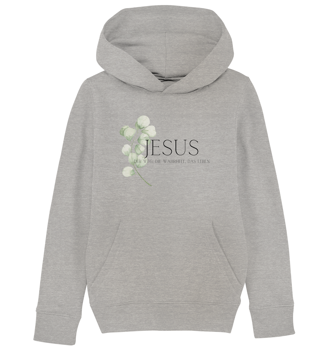 Jesus - der Weg, die Wahrheit, das Leben - Kids Organic Hoodie - wertvoll und geliebt