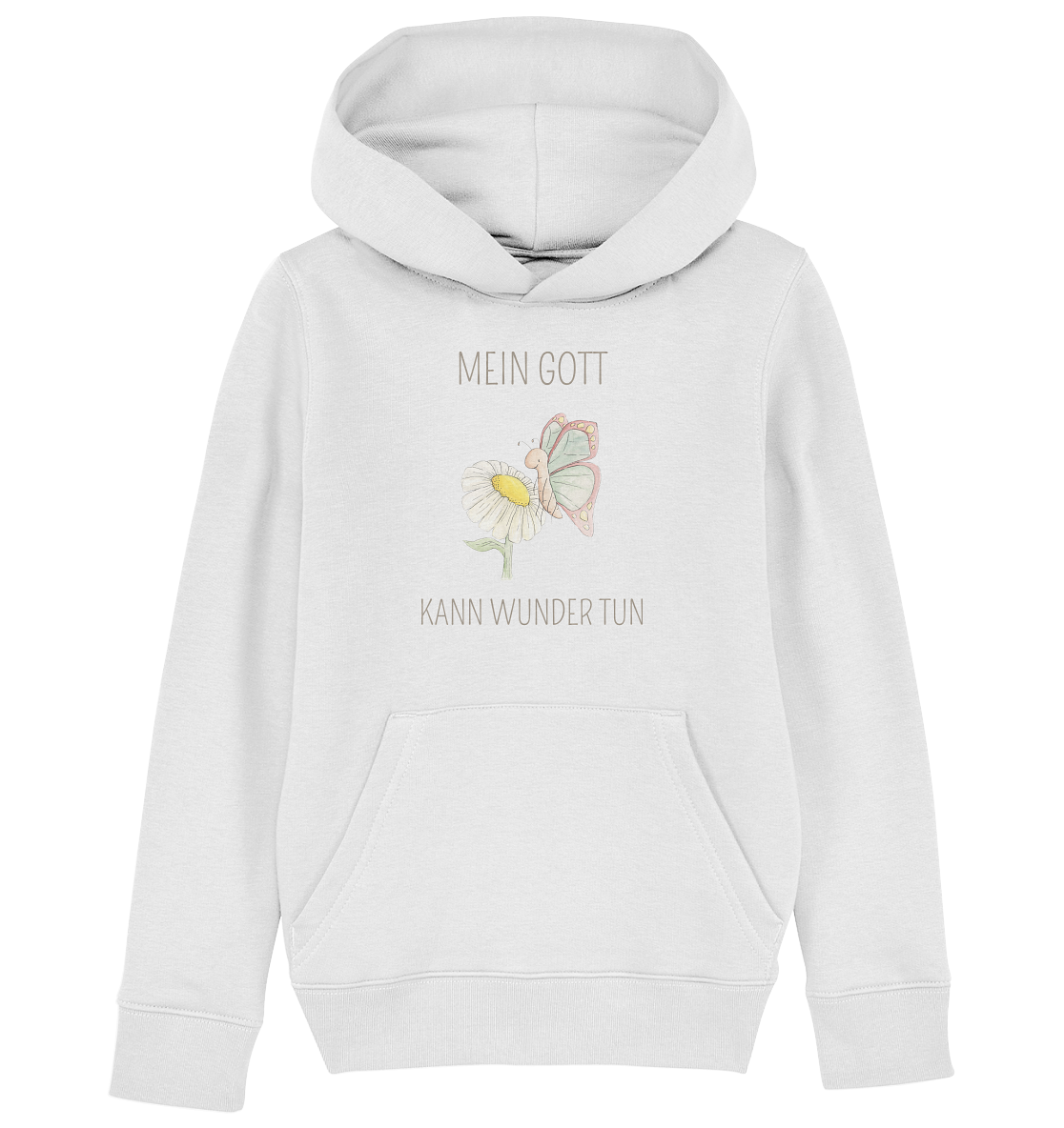 Mein Gott kann Wunder tun - Kids Organic Hoodie - wertvoll und geliebt