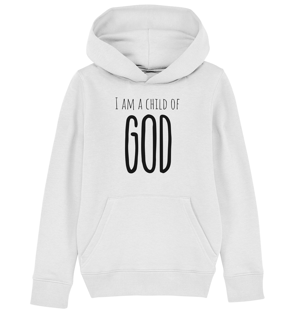 I am a child of God - Kids Organic Hoodie - wertvoll und geliebt