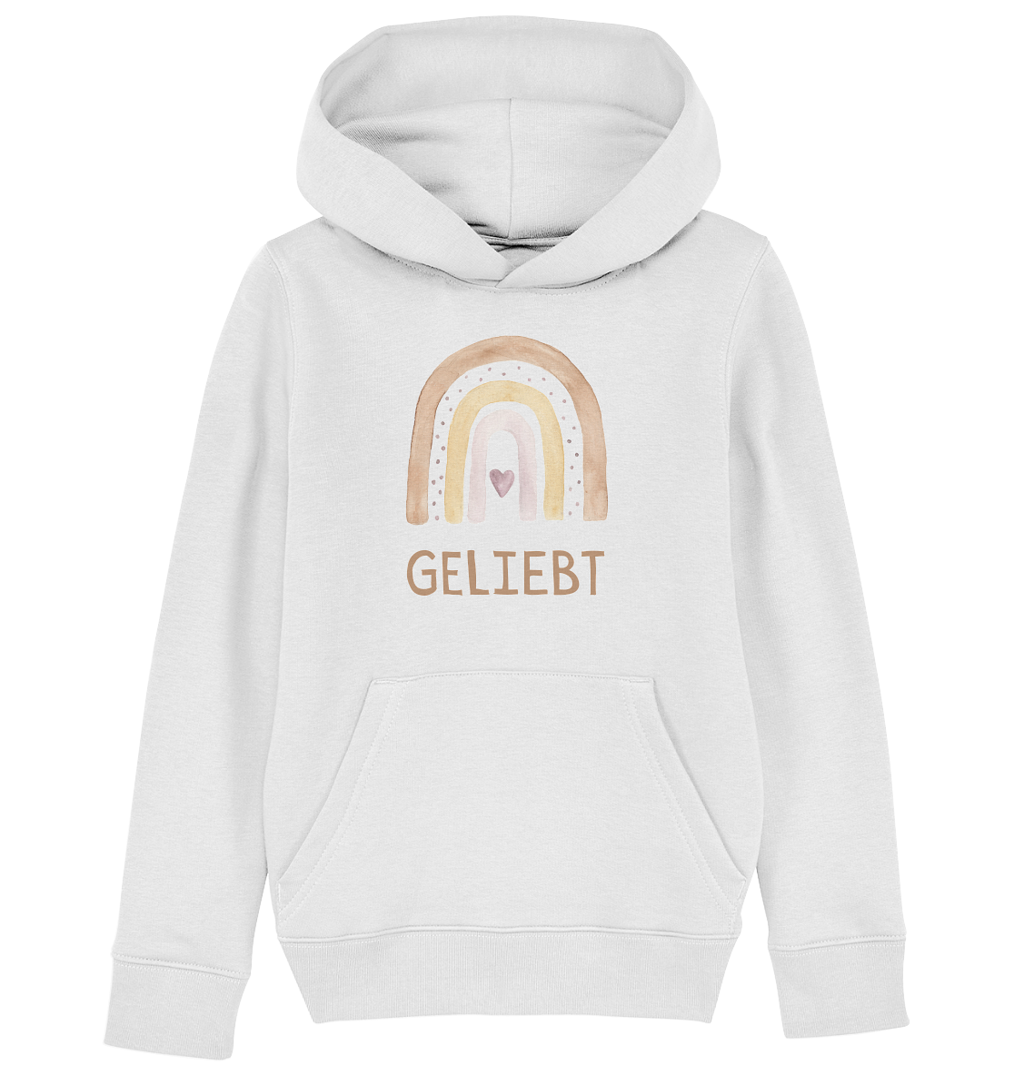 Geliebt Mädchen - Kids Organic Hoodie - wertvoll und geliebt
