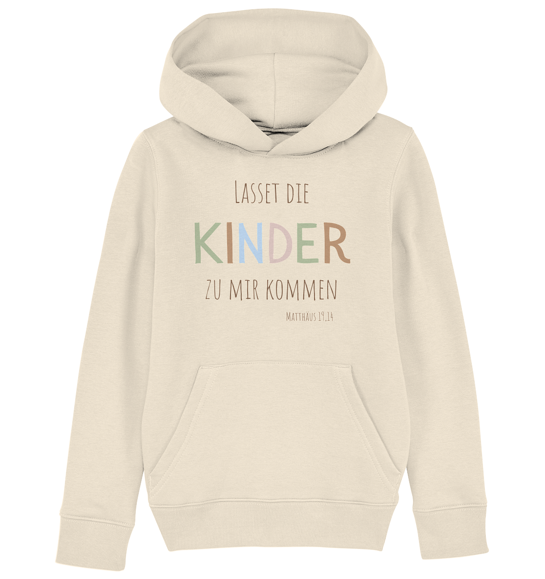 Lasset die Kinder zu mir kommen - Kids Organic Hoodie - wertvoll und geliebt