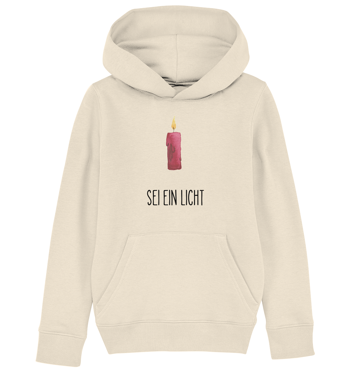 Sei ein Licht - Kids Organic Hoodie - wertvoll und geliebt