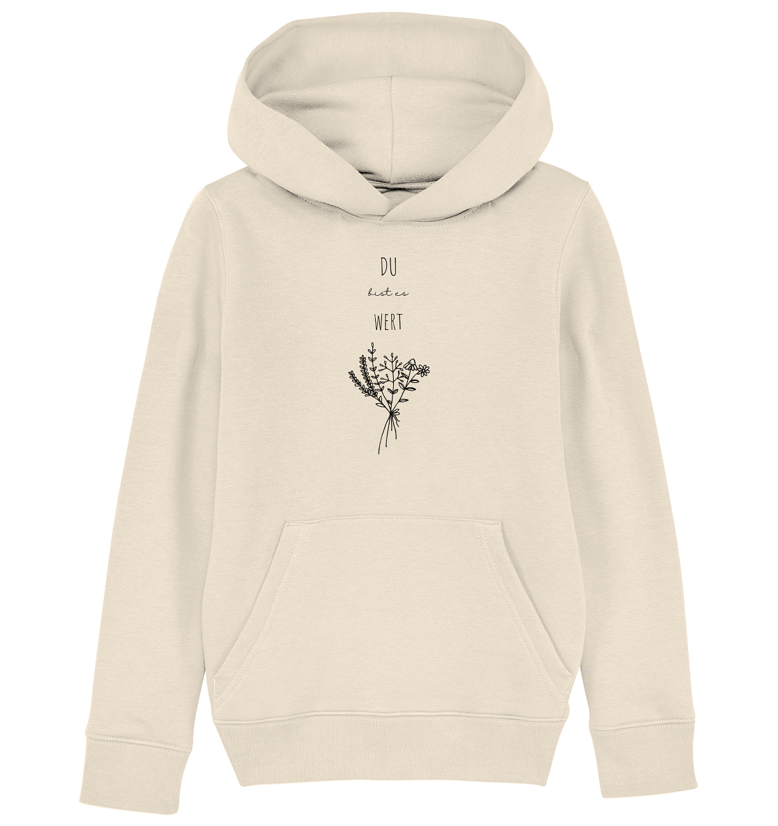 Du bist es wert - Kids Organic Hoodie - wertvoll und geliebt