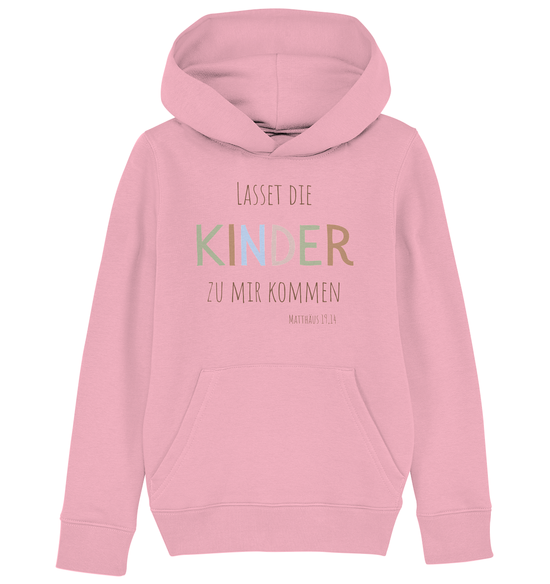 Lasset die Kinder zu mir kommen - Kids Organic Hoodie - wertvoll und geliebt