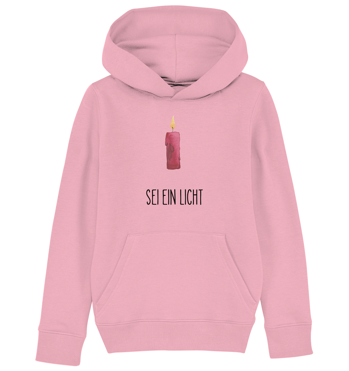 Sei ein Licht - Kids Organic Hoodie - wertvoll und geliebt
