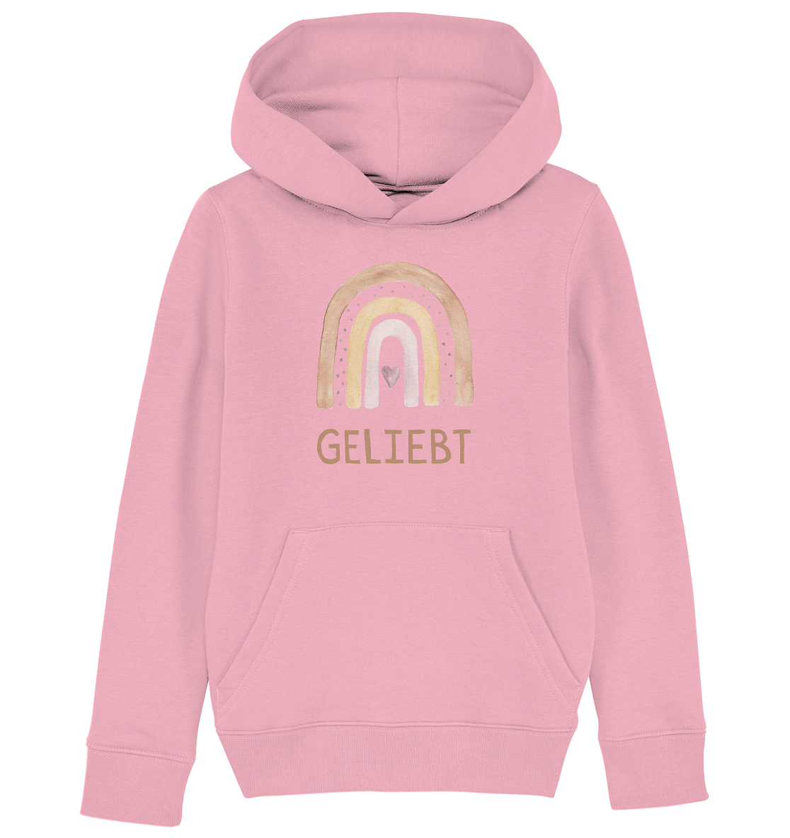 Geliebt Mädchen - Kids Organic Hoodie - wertvoll und geliebt