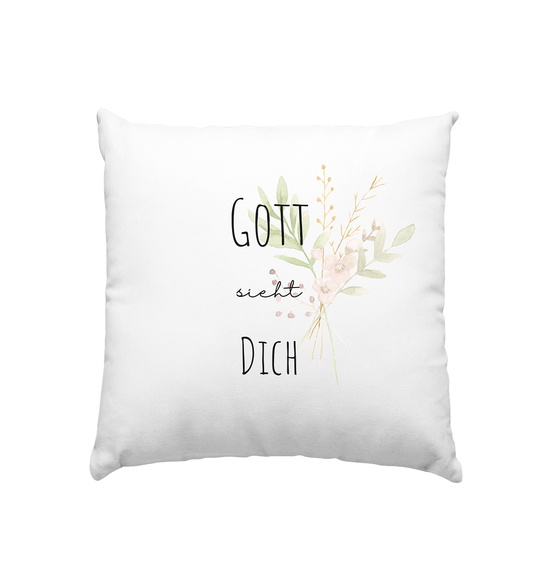 Gott sieht Dich - Kissen 40x40cm - wertvoll und geliebt