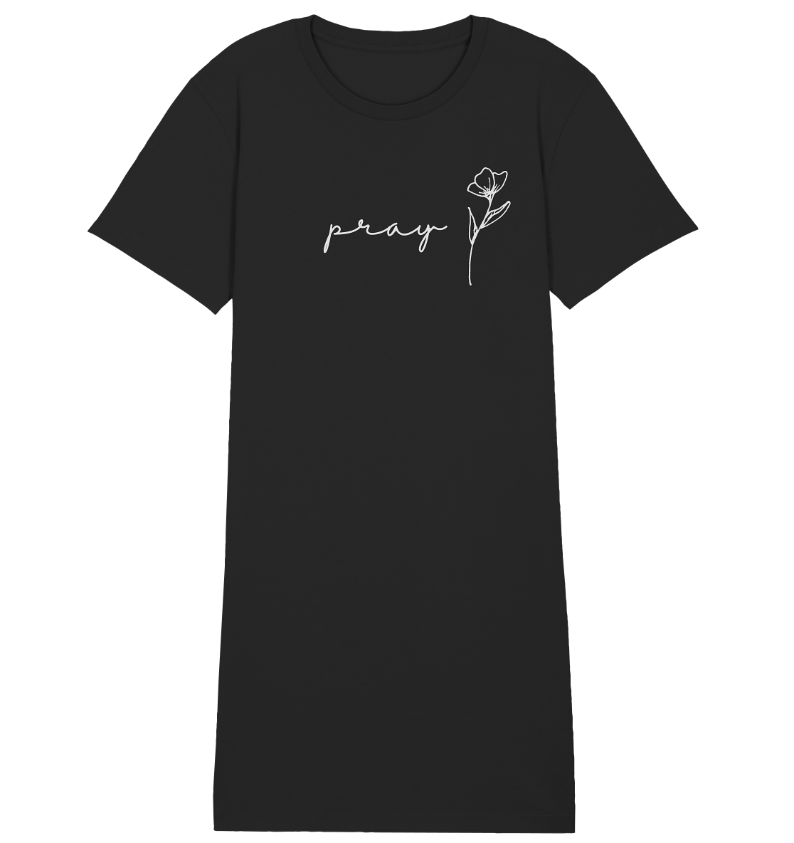 Pray - Ladies Organic Shirt Dress - wertvoll und geliebt