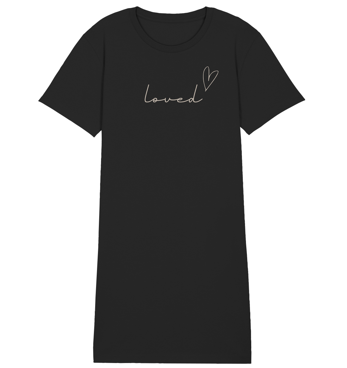 loved - Ladies Organic Shirt Dress - wertvoll und geliebt