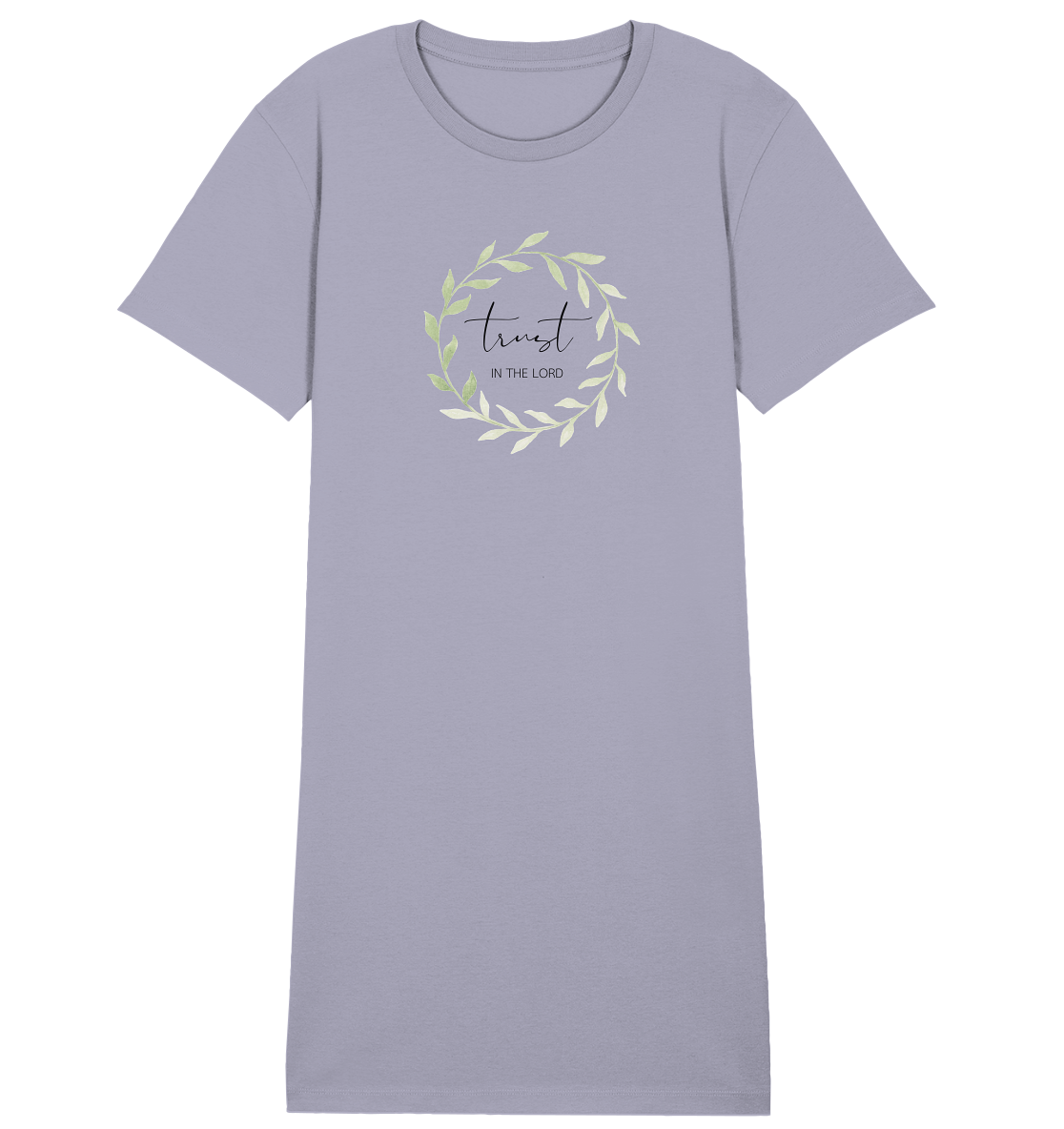 trust in the lord - Ladies Organic Shirt Dress - wertvoll und geliebt