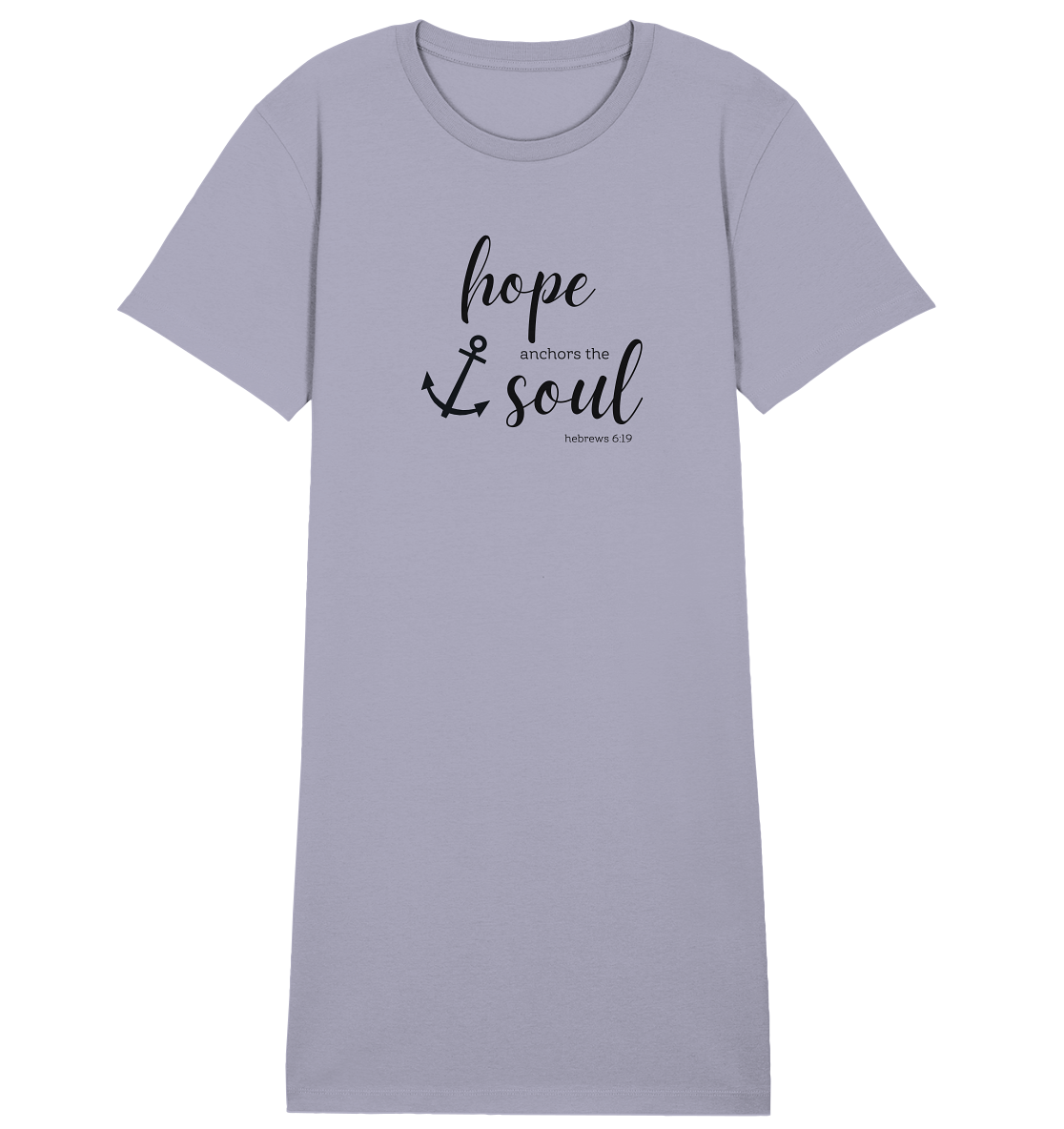 hope anchors the soul - Ladies Organic Shirt Dress - wertvoll und geliebt