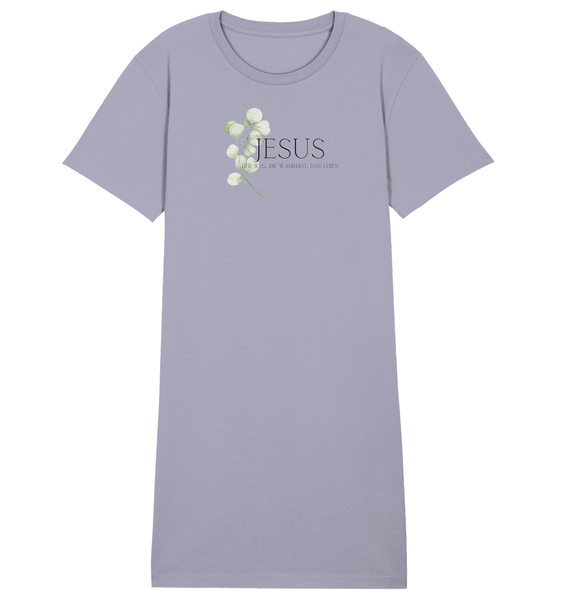 Jesus - der Weg, die Wahrheit, das Leben - Ladies Organic Shirt Dress - wertvoll und geliebt