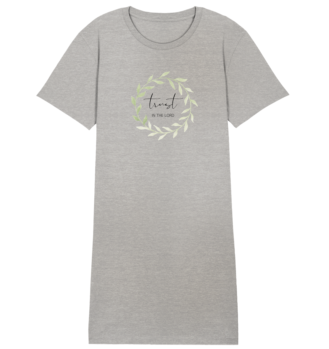 trust in the lord - Ladies Organic Shirt Dress - wertvoll und geliebt