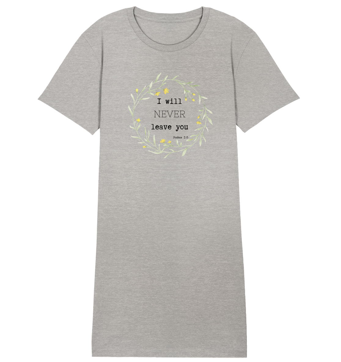 I will never leave you - Ladies Organic Shirt Dress - wertvoll und geliebt