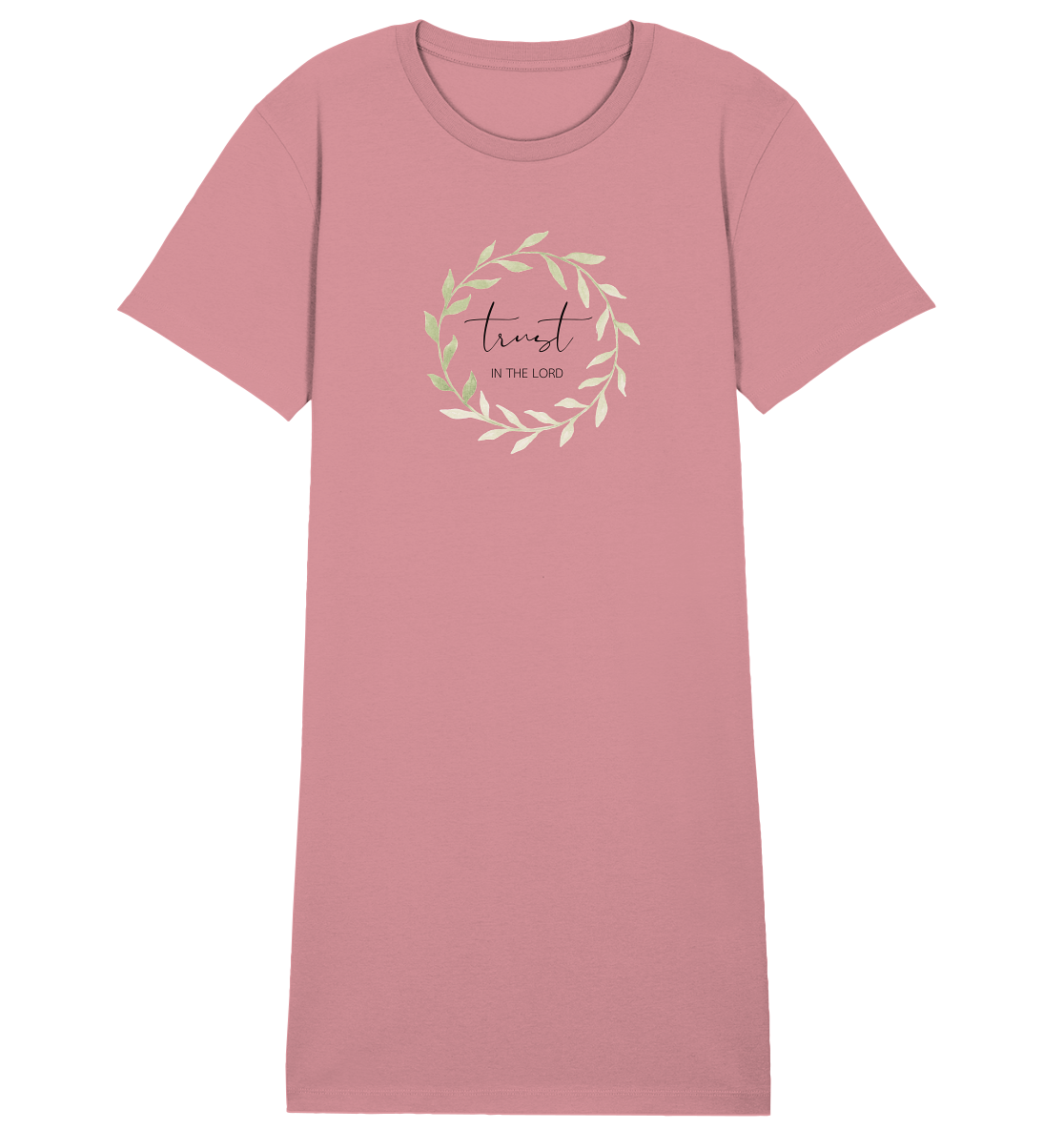 trust in the lord - Ladies Organic Shirt Dress - wertvoll und geliebt