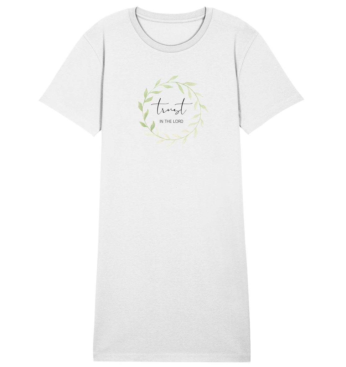 trust in the lord - Ladies Organic Shirt Dress - wertvoll und geliebt