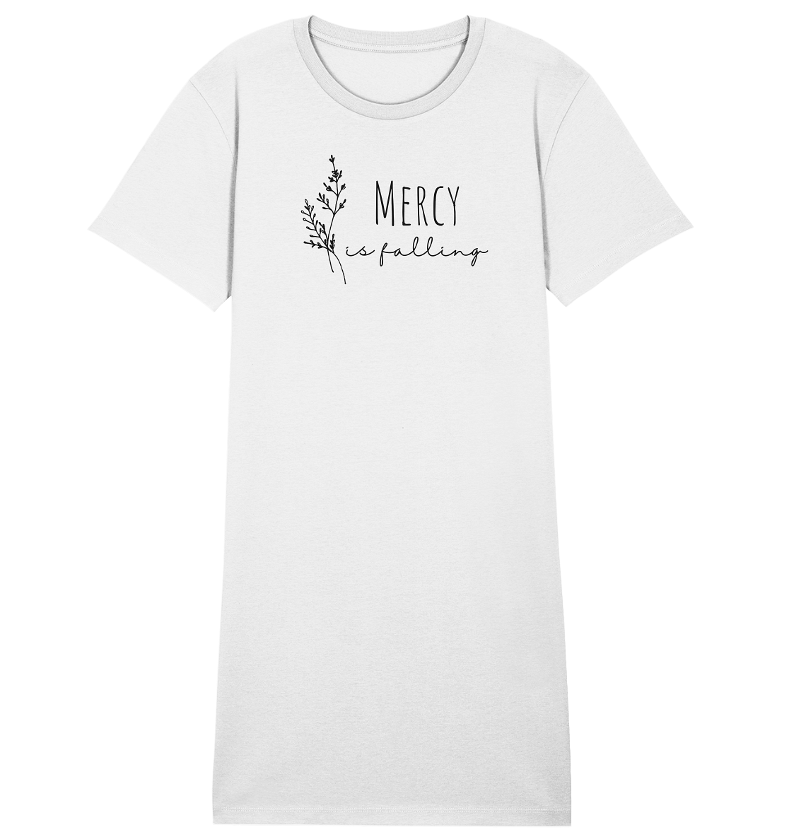 mercy is falling - Ladies Organic Shirt Dress - wertvoll und geliebt