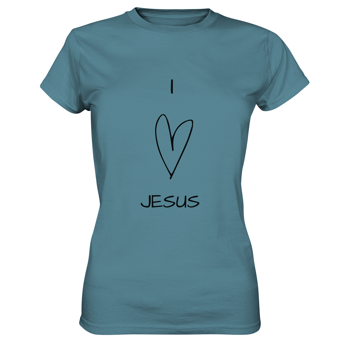 I love Jesus - Ladies Premium Shirt - wertvoll und geliebt