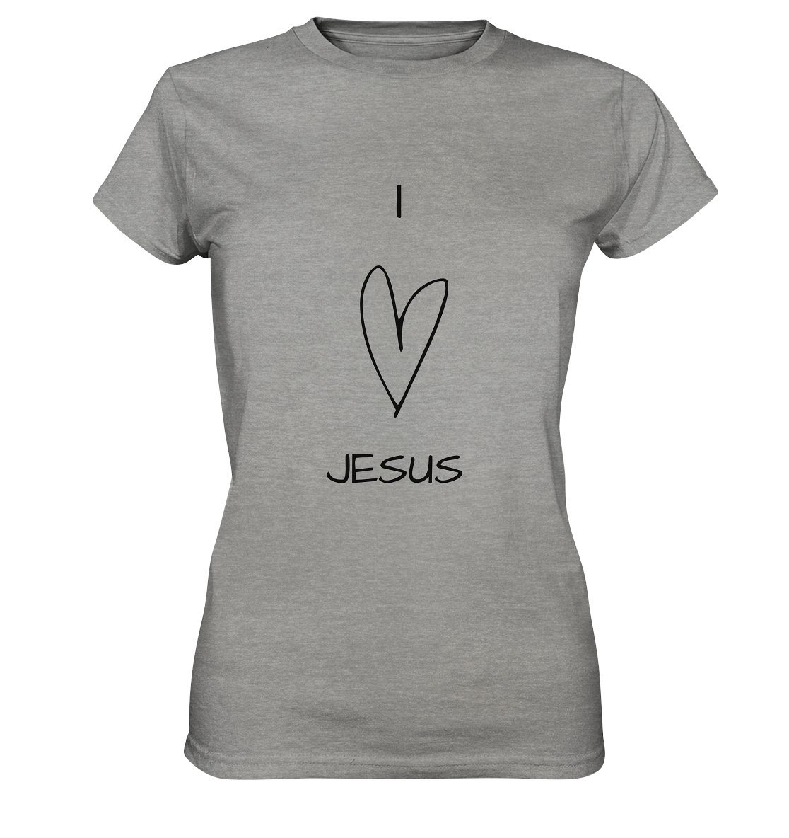 I love Jesus - Ladies Premium Shirt - wertvoll und geliebt