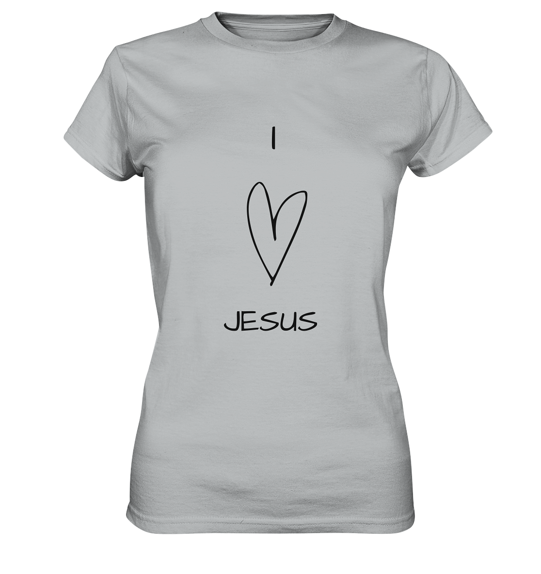 I love Jesus - Ladies Premium Shirt - wertvoll und geliebt
