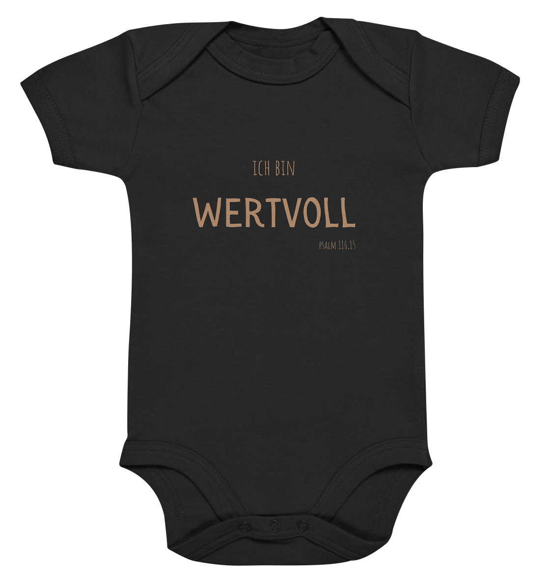 Wertvoll - Organic Baby Bodysuit - wertvoll und geliebt