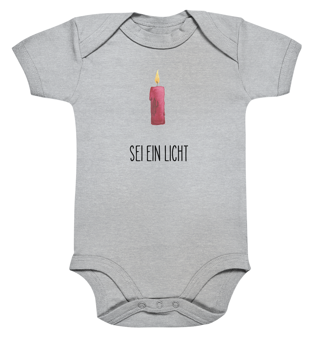 Sei ein Licht - Organic Baby Bodysuit - wertvoll und geliebt