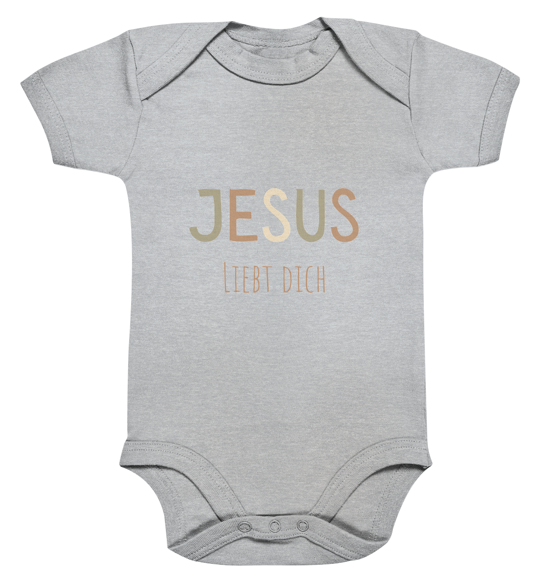 Jesus liebt dich Jungen - Organic Baby Bodysuit - wertvoll und geliebt