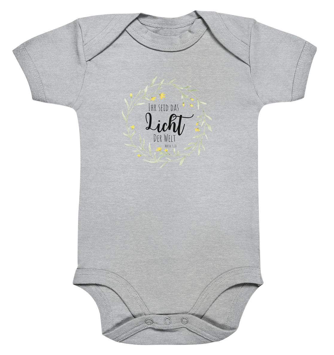 Licht der Welt - Organic Baby Bodysuit - wertvoll und geliebt