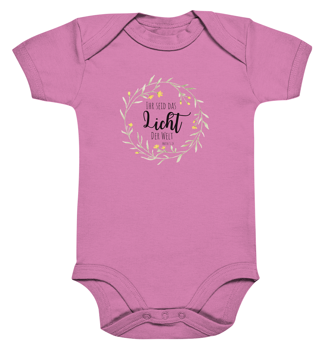 Licht der Welt - Organic Baby Bodysuit - wertvoll und geliebt