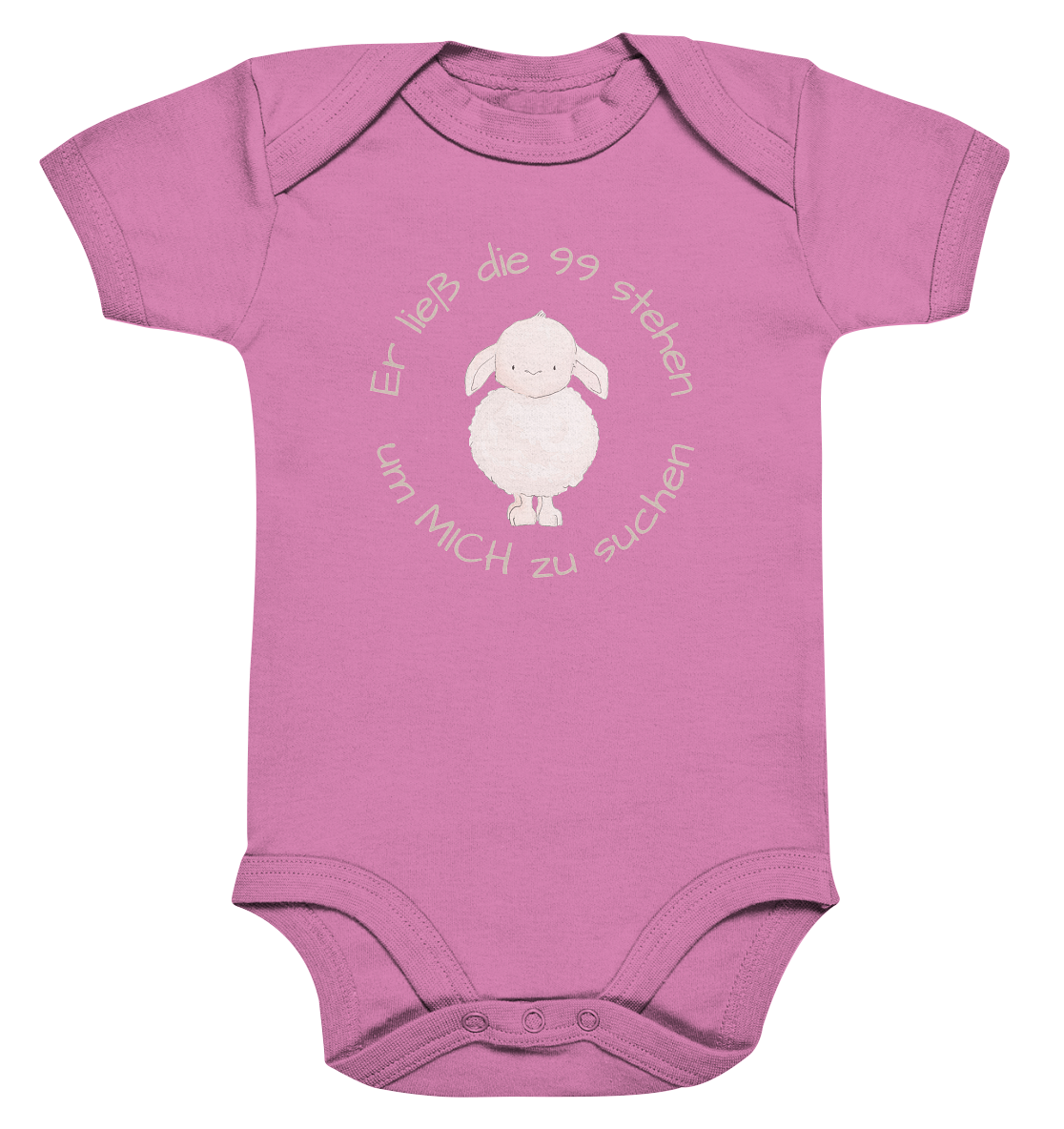 Er ließ die 99 stehen um Mich zu suchen - Organic Baby Bodysuit - wertvoll und geliebt