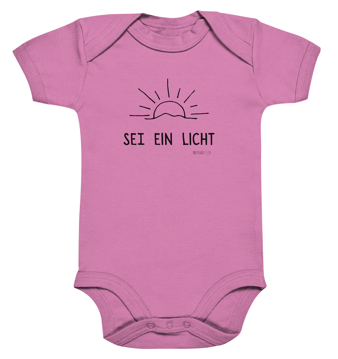 Sei ein Licht - Organic Baby Bodysuit - wertvoll und geliebt