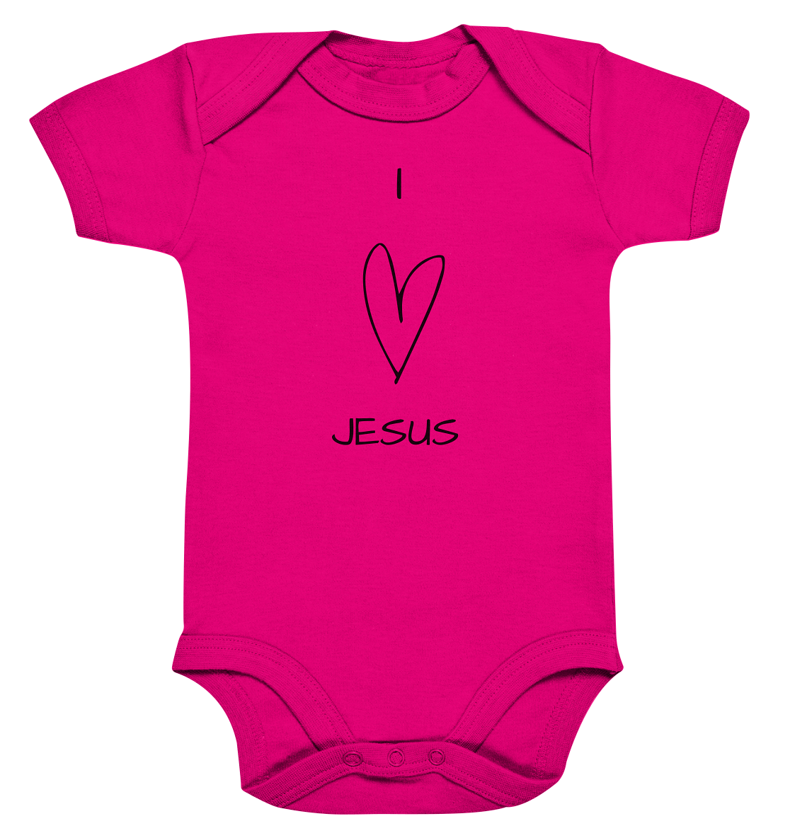 I love Jesus - Organic Baby Bodysuit - wertvoll und geliebt