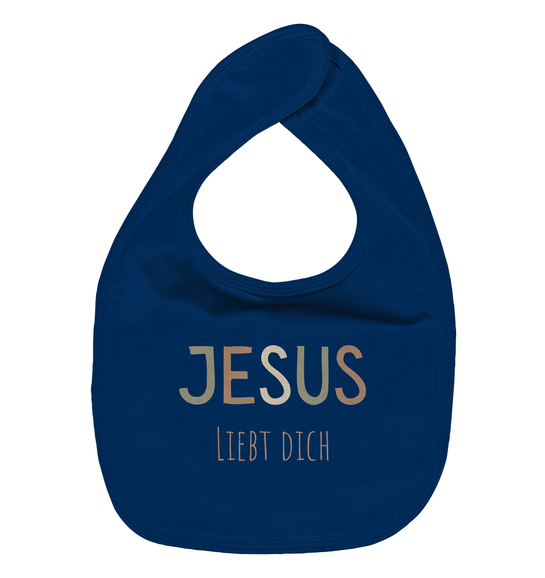 Jesus liebt dich Jungen - Organic Baby-Lätzchen - wertvoll und geliebt